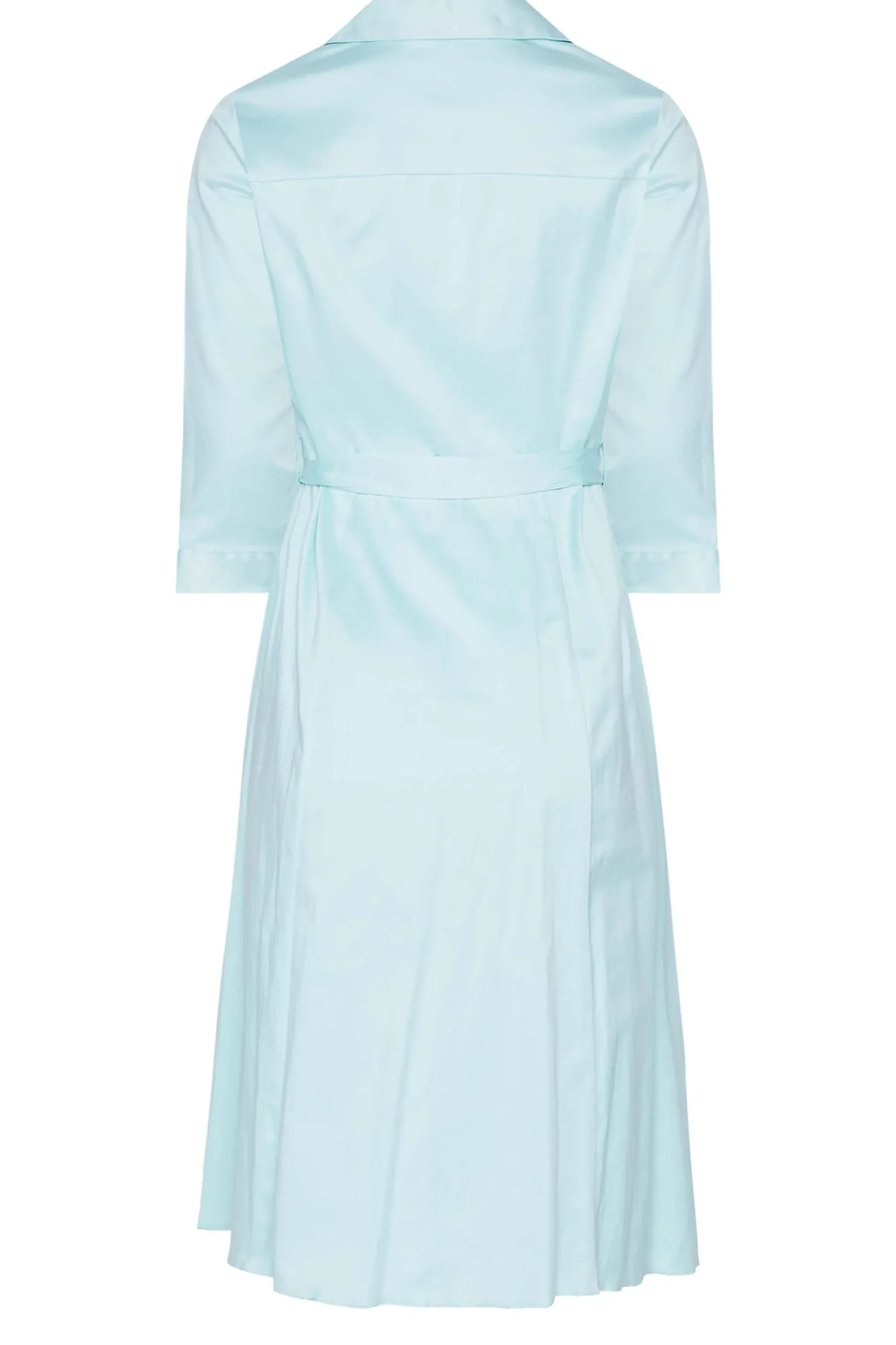 M&Co Womens Blue Tie Waist Cotton Shirt Dress>Women Wedding Guest Dresses