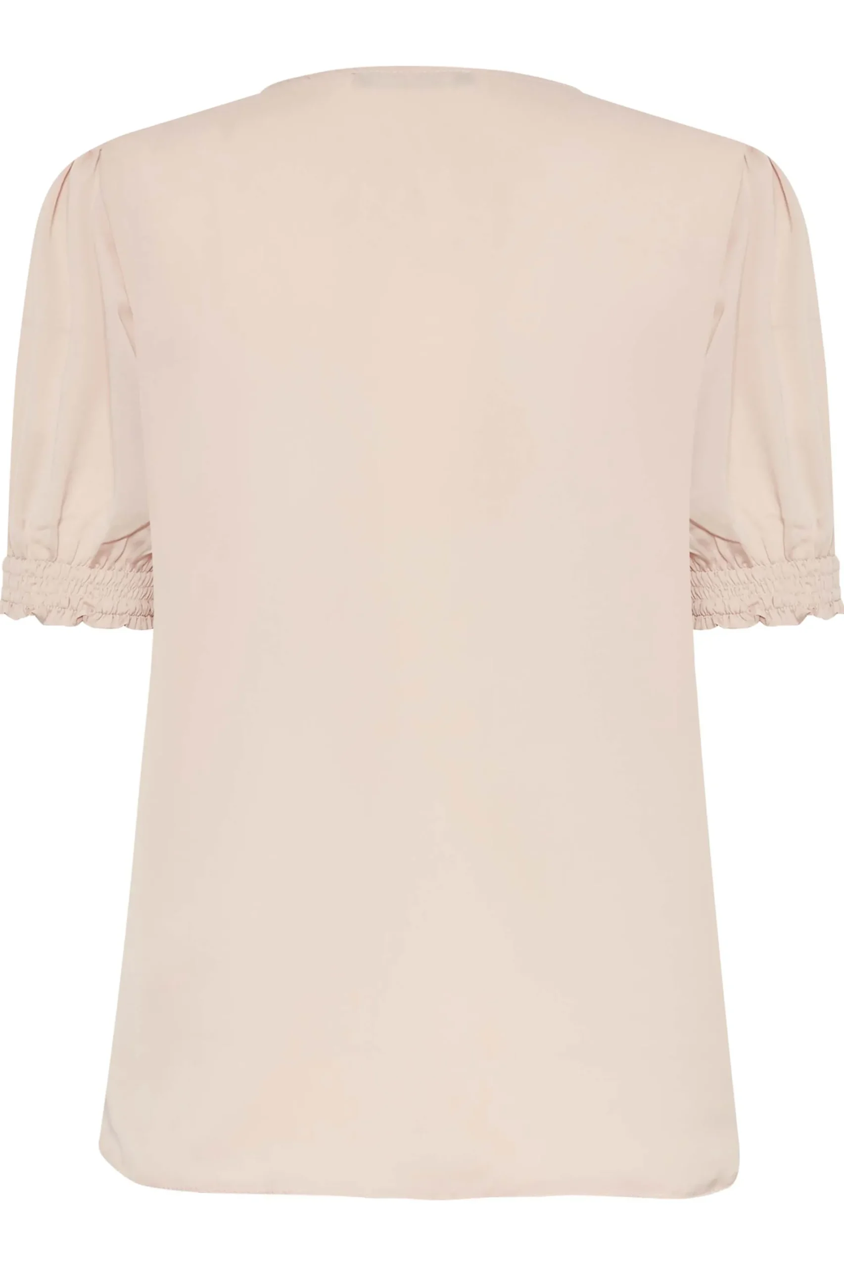 M&Co Womens Blush Pink Frill Front Blouse>Women Short Sleeve Tops