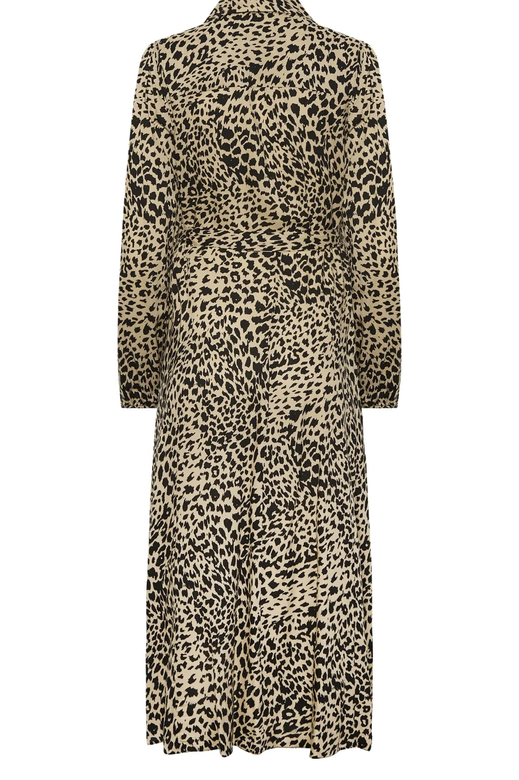 M&Co Womens Brown Leopard Print Midaxi Shirt Dress>Women Shirt Dresses