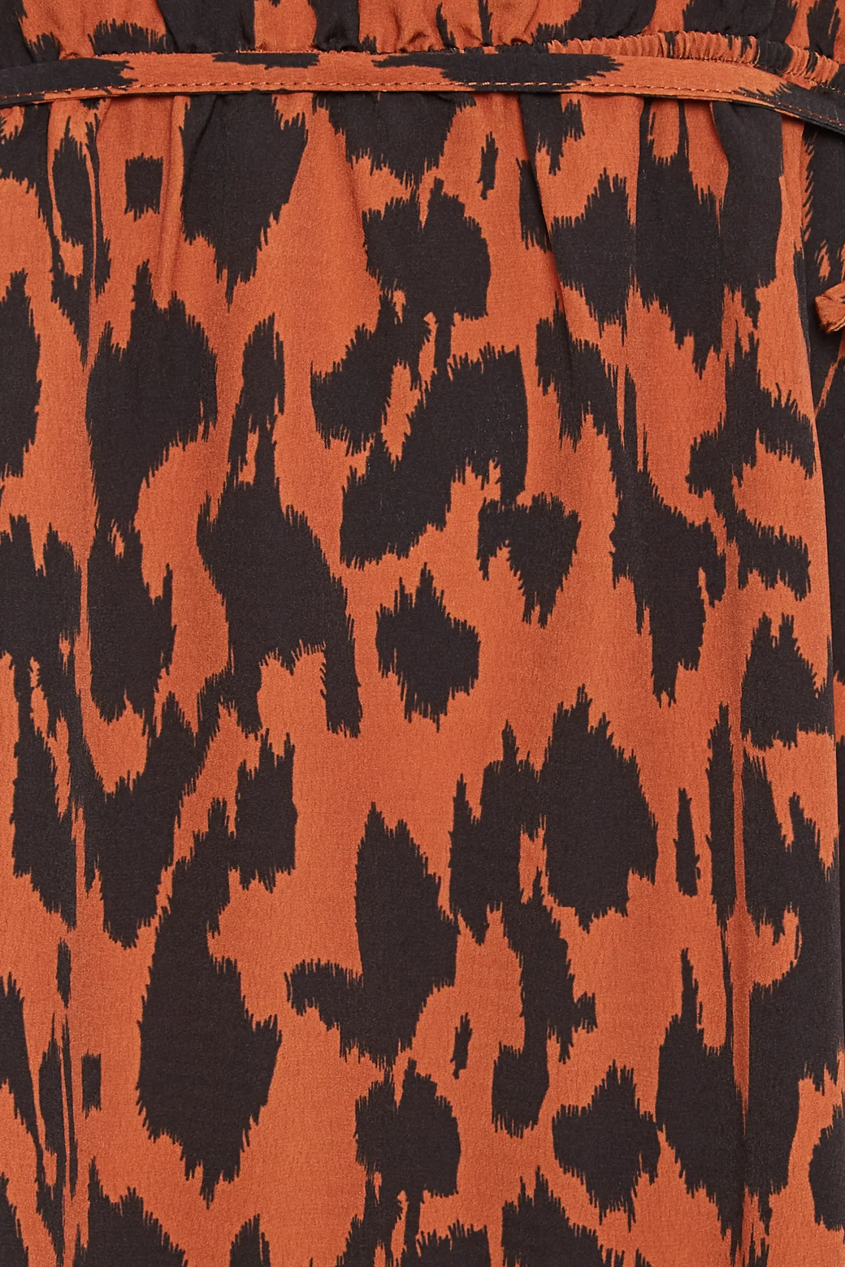 M&Co Womens Brown Leopard Print Smock Dress>Women Midi Dresses
