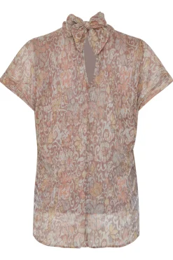 M&Co Womens Brown Paisley Print Glitter Blouse><noscript><img width=