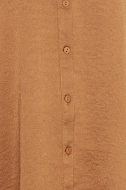 M&Co Womens Brown Satin Shirt><noscript><img width=