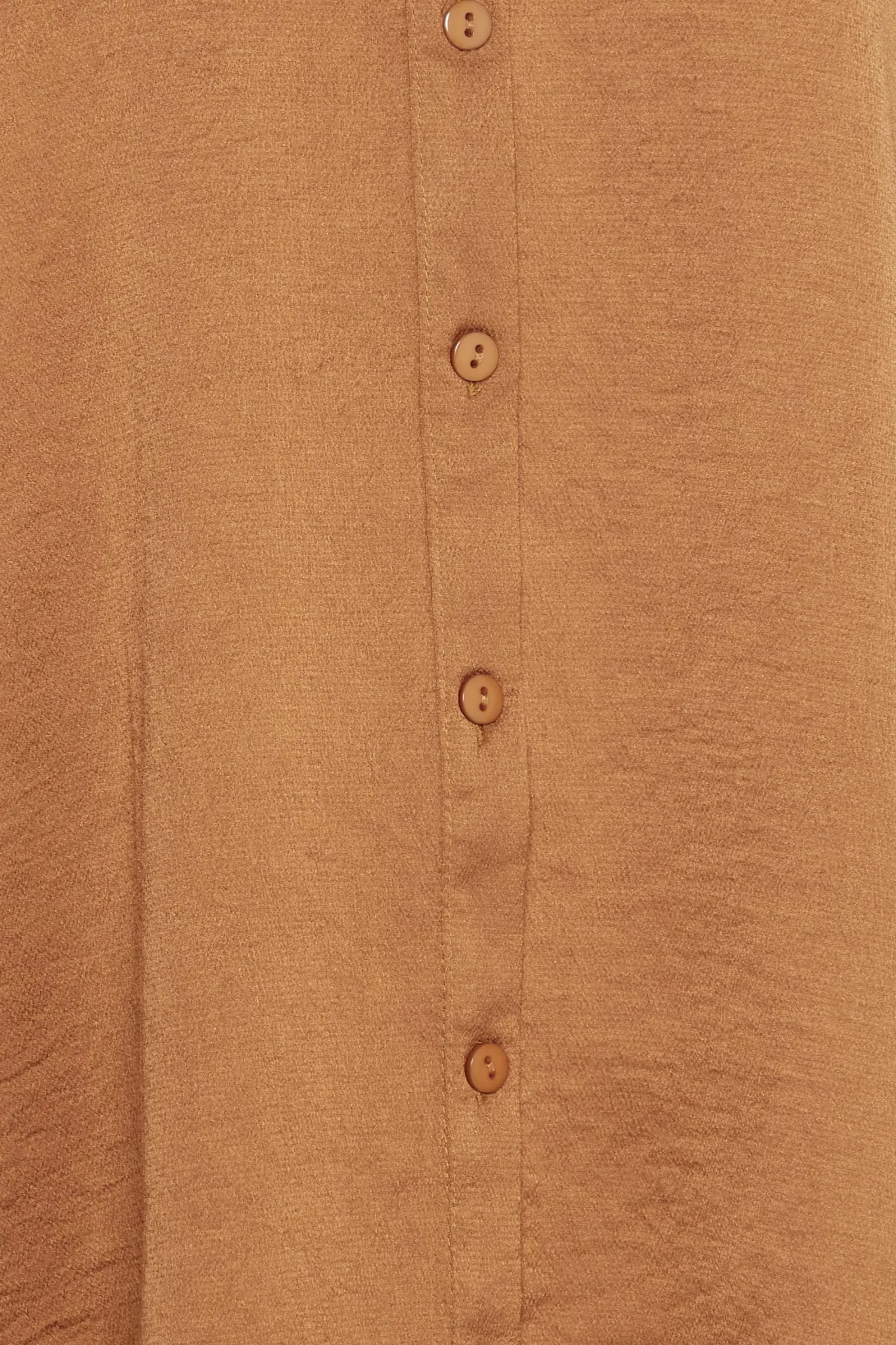 M&Co Womens Brown Satin Shirt>Women Shirts