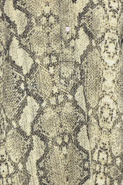 M&Co Womens Brown Snake Print Half Placket Shirt><noscript><img width=