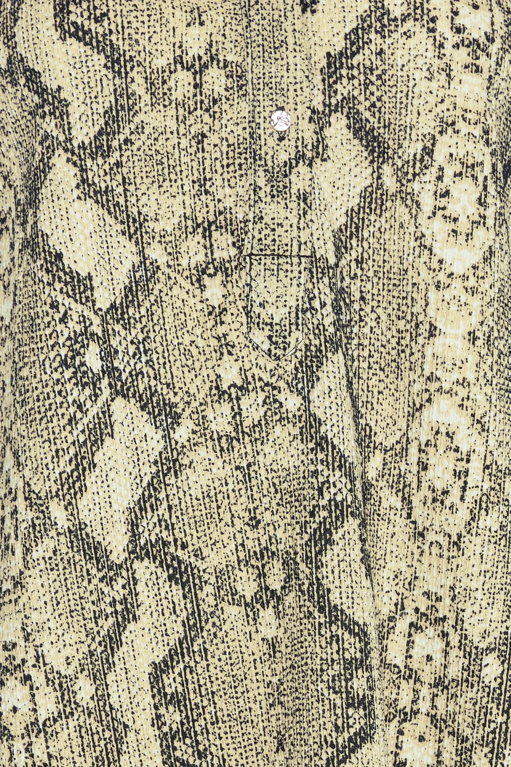 M&Co Womens Brown Snake Print Half Placket Shirt>Women Shirts