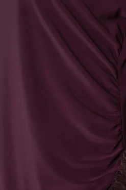 M&Co Womens Burgundy Red Lace Long Sleeve Top><noscript><img width=