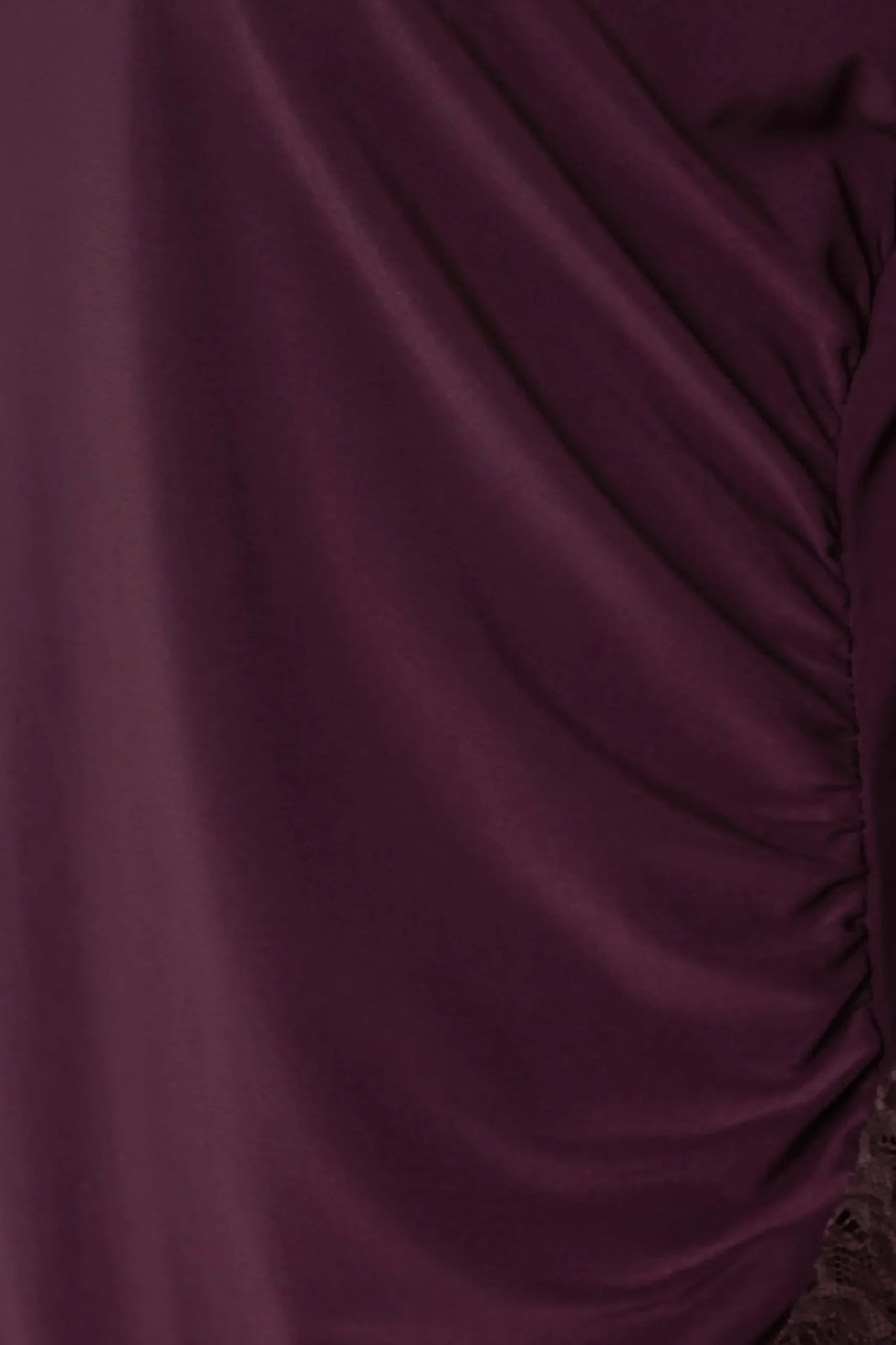 M&Co Womens Burgundy Red Lace Long Sleeve Top>Women Blouses