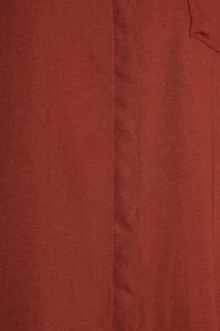 M&Co Womens Burnt Orange Button Through Pocket Shirt><noscript><img width=