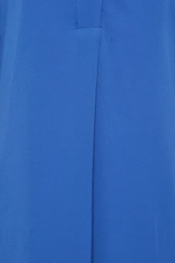 M&Co Womens Cobalt Blue Statement Button Tab Sleeve Shirt><noscript><img width=