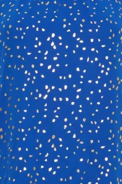 M&Co Womens Cobalt Blue Spot Print Blouse><noscript><img width=