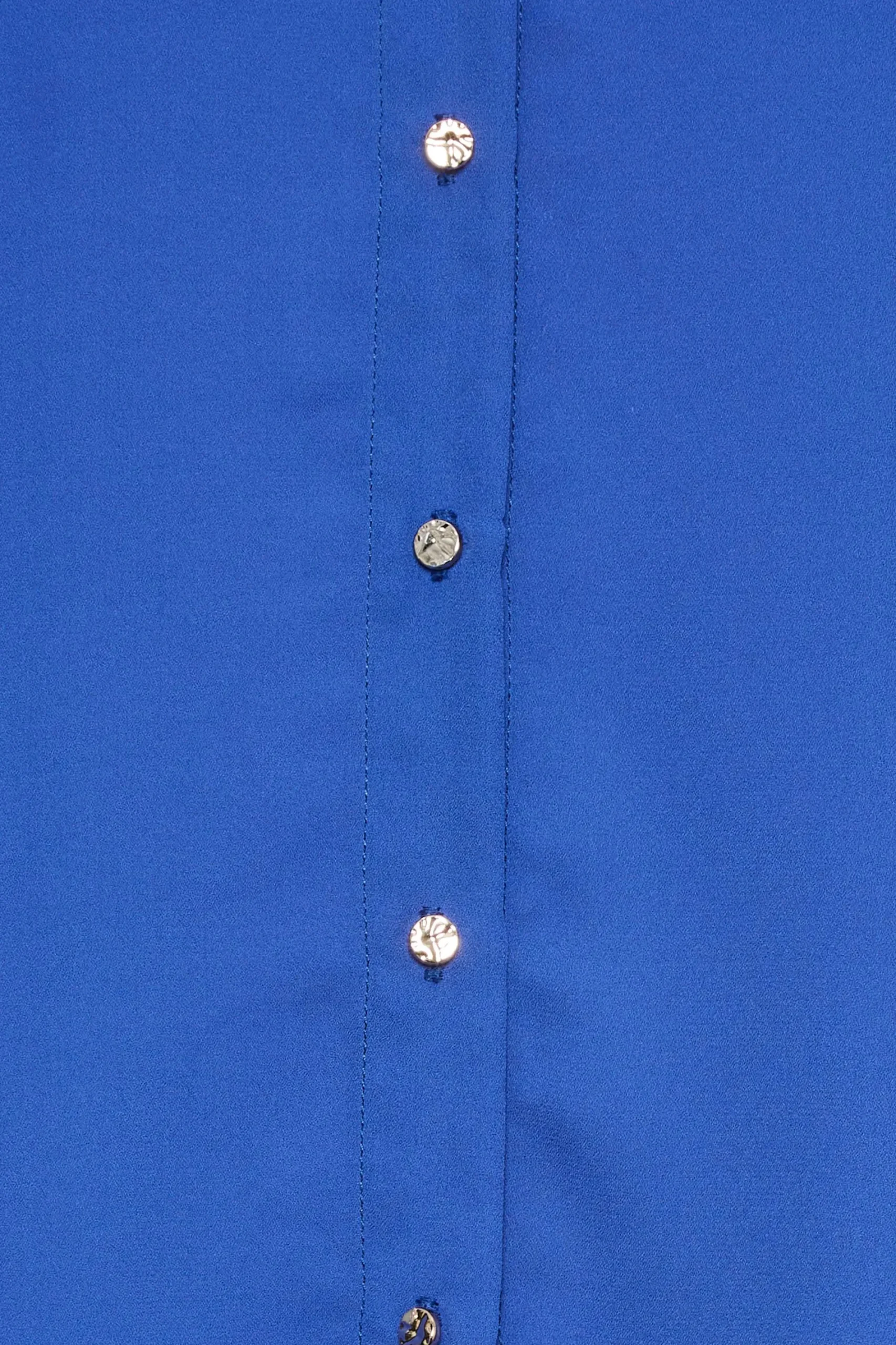 M&Co Womens Cobalt Blue Button Through Tunic Shirt>Women Shirts