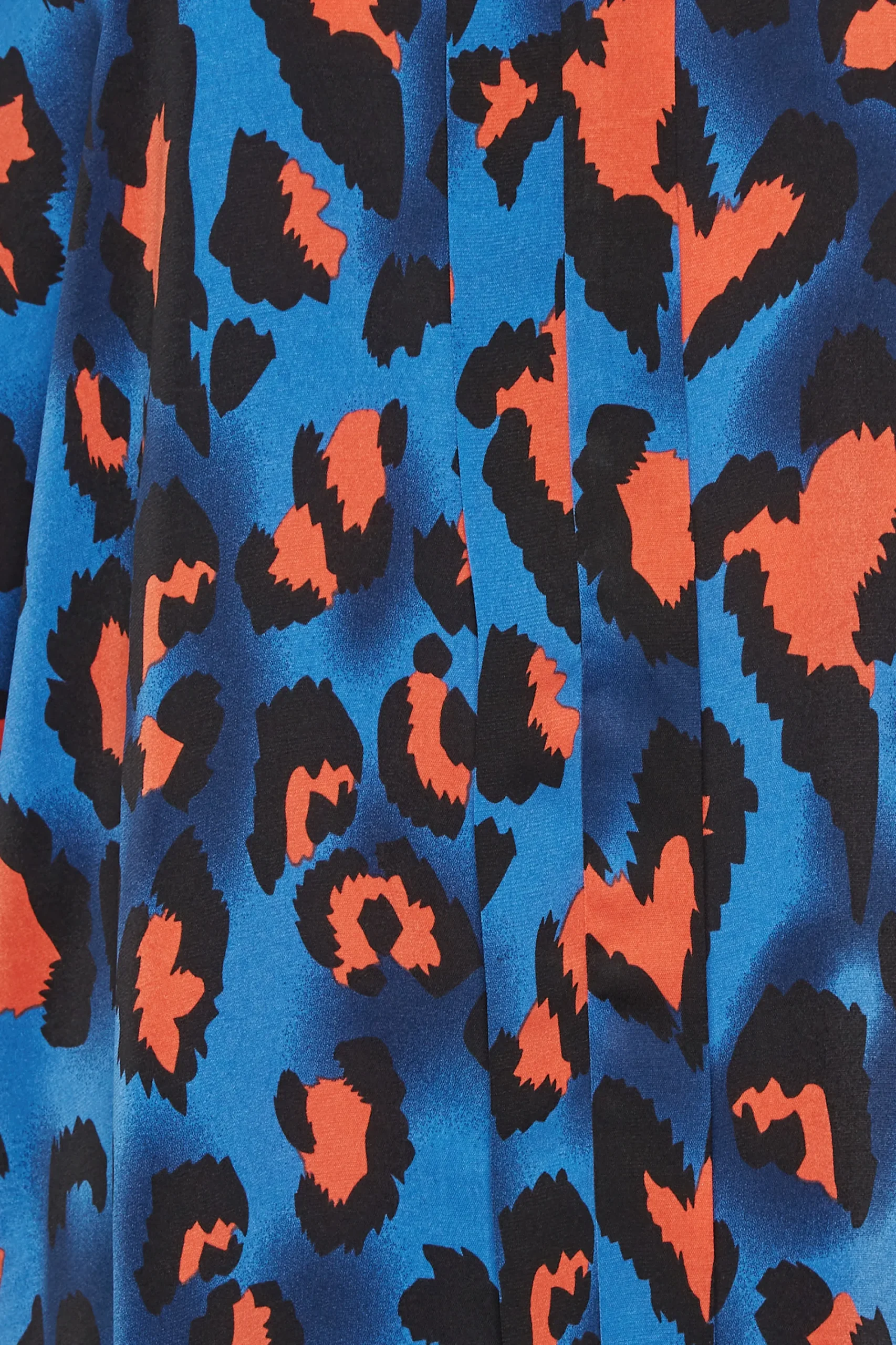 M&Co Womens Cobalt Blue Leopard Print Blouse>Women Shirts