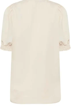 M&Co Womens Cream Frill Front Blouse><noscript><img width=