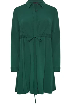 M&Co Womens Emerald Green Tie Waist Tunic Shirt><noscript><img width=