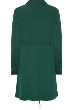 M&Co Womens Emerald Green Tie Waist Tunic Shirt><noscript><img width=