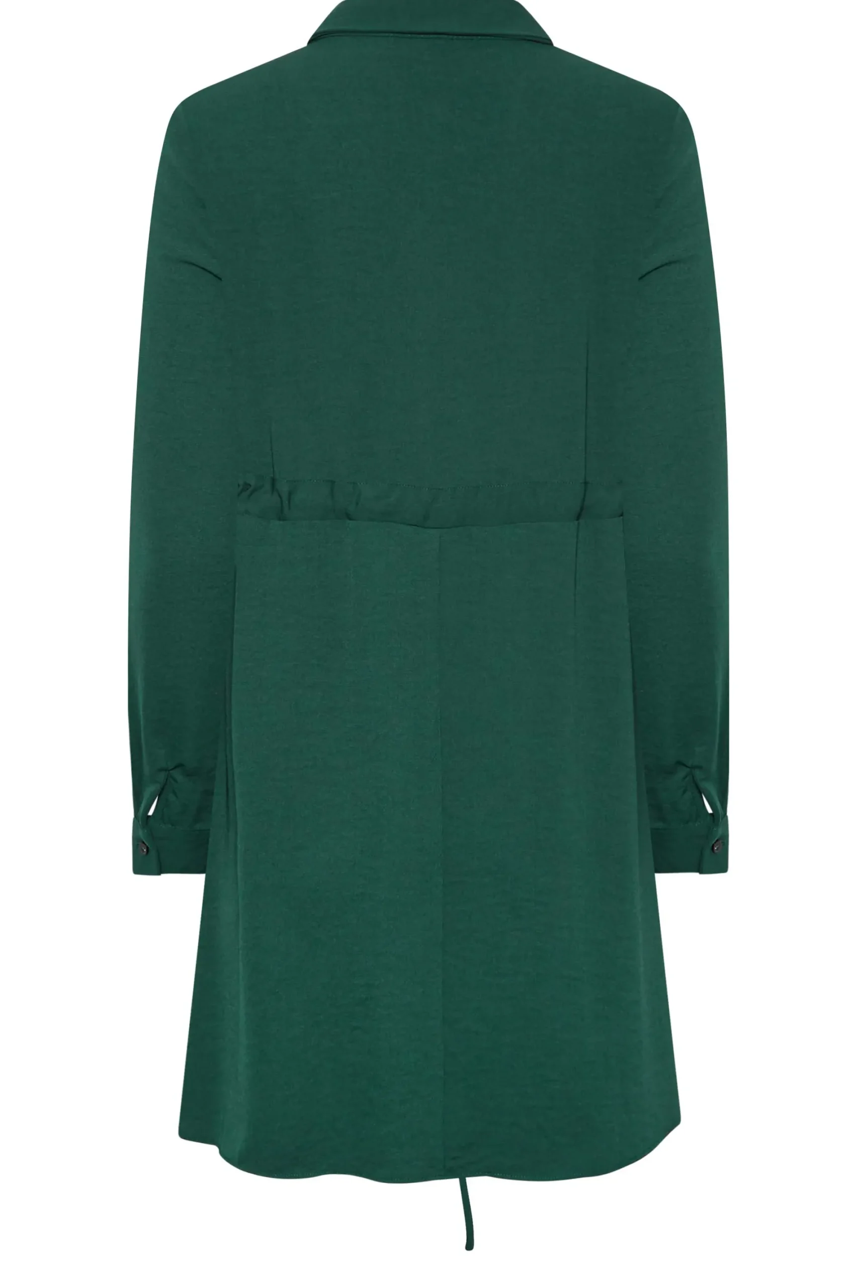 M&Co Womens Emerald Green Tie Waist Tunic Shirt>Women Shirts
