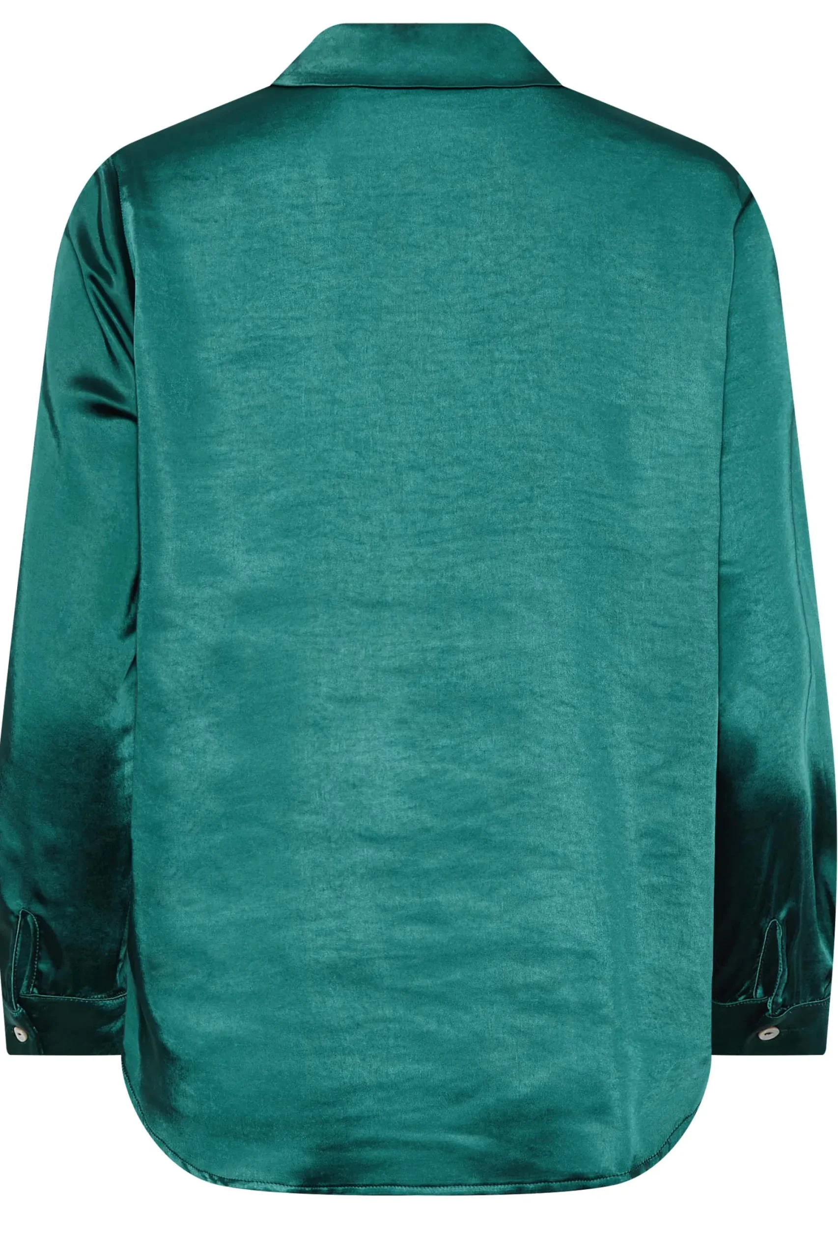 M&Co Womens Emerald Green Satin Shirt>Women Shirts