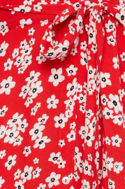 M&Co Womens Floral Print Button Through Midi Dress>Women Wedding Guest Dresses