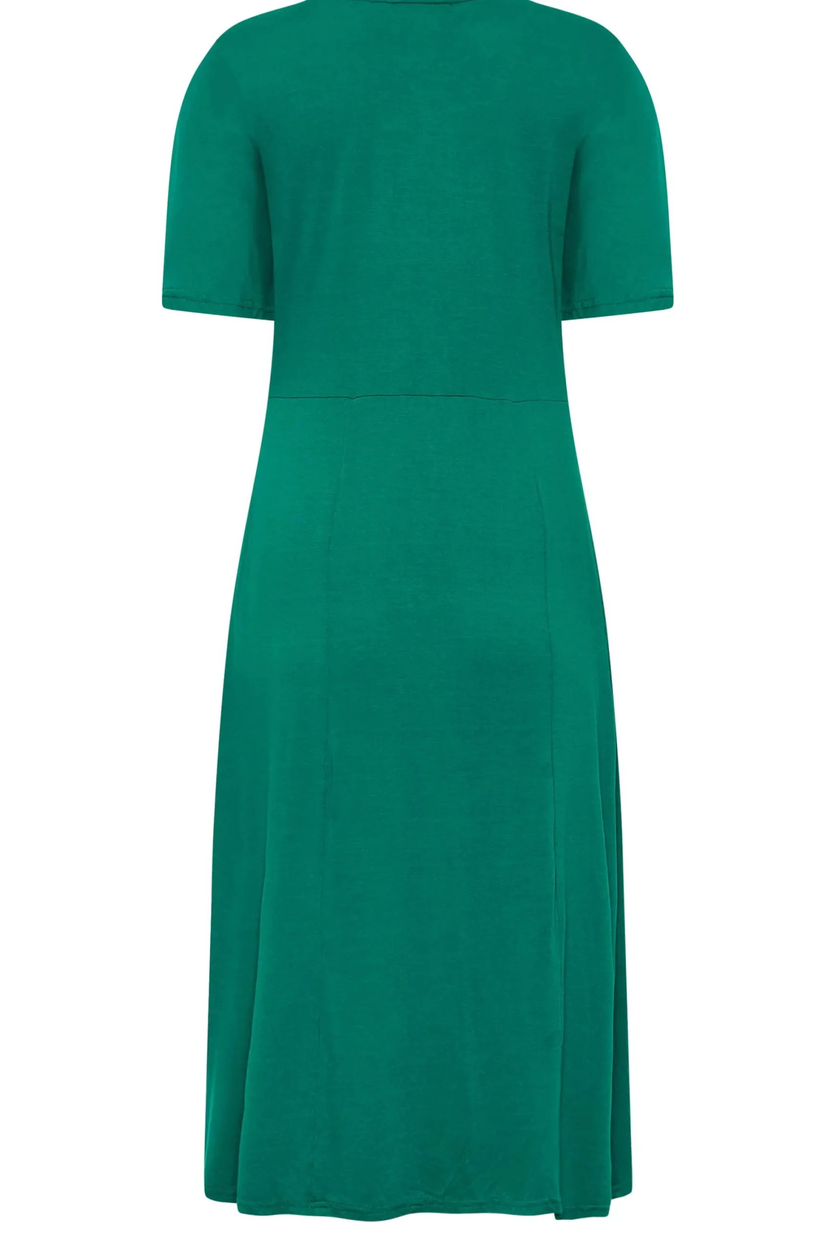 M&Co Womens Forest Green Angel Sleeve Split Hem Midi Dress>Women Wedding Guest Dresses