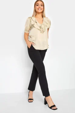 M&Co Womens Gold Frill Front Blouse><noscript><img width=