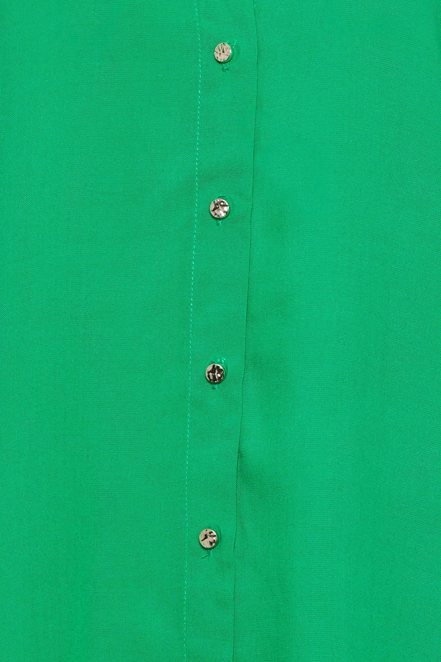 M&Co Womens Green Button Through Tunic Shirt>Women Shirts