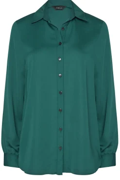 M&Co Womens Green Button Through Shirt><noscript><img width=