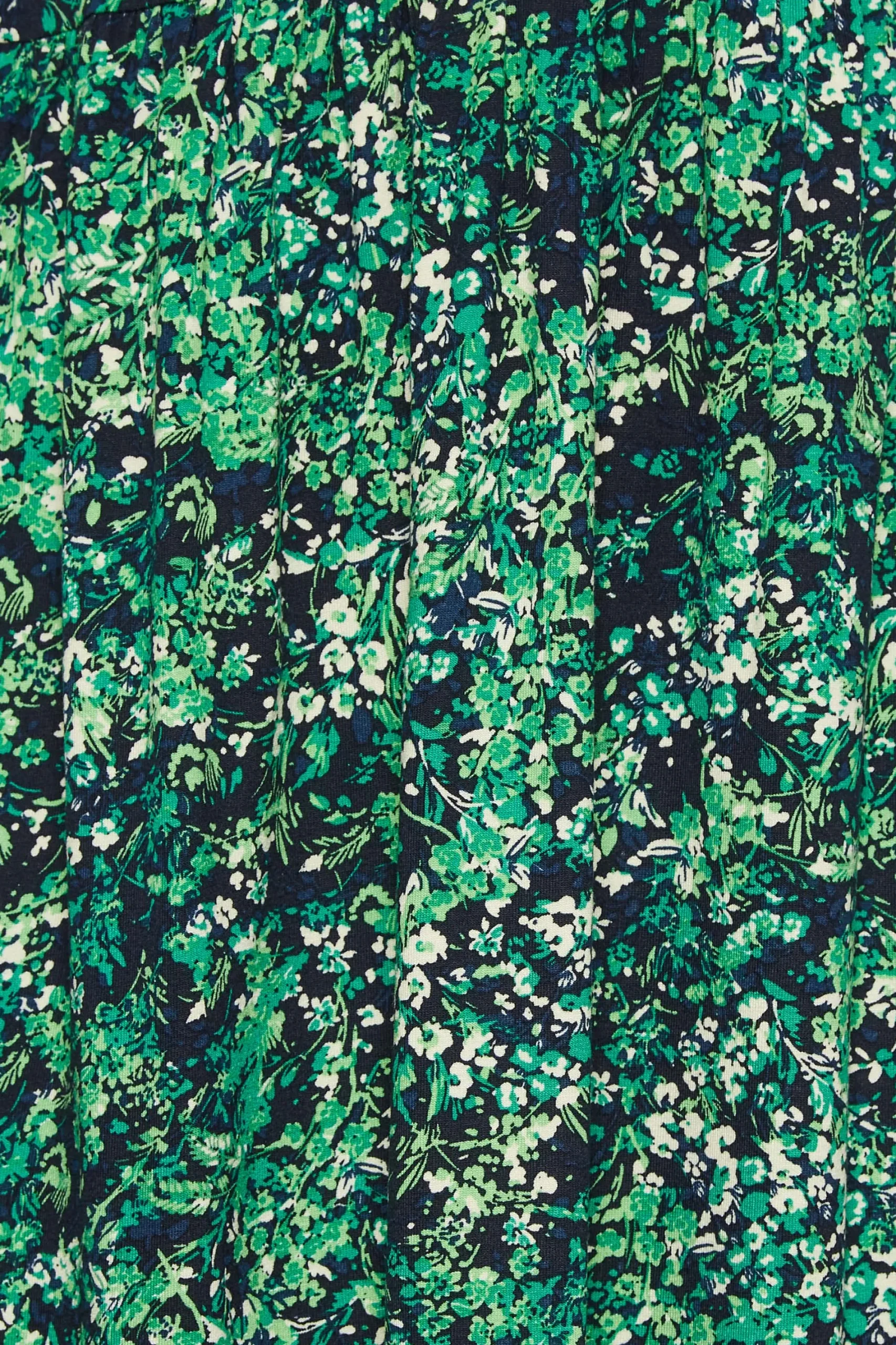 M&Co Womens Green Floral Half Placket Midi Smock Dress>Women Wedding Guest Dresses