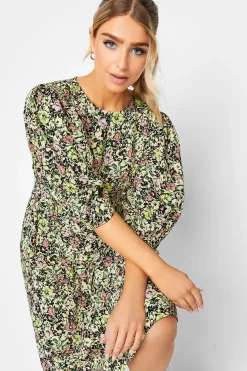 M&Co Womens Green Floral Print Midi Dress><noscript><img width=