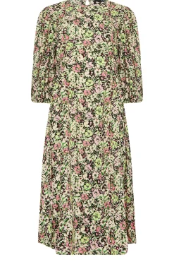 M&Co Womens Green Floral Print Midi Dress><noscript><img width=