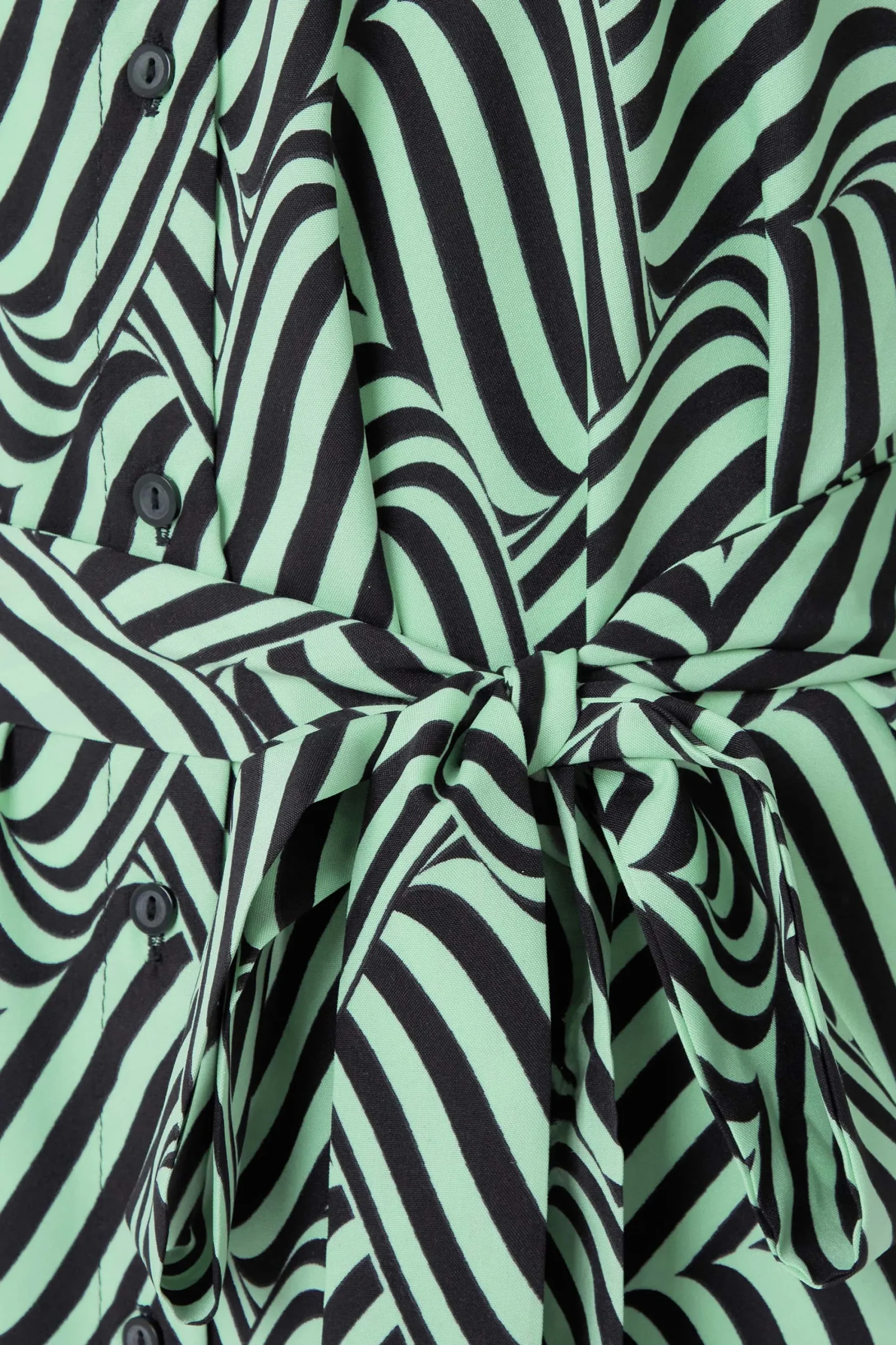 M&Co Womens Green Geometric Print Shirt Dress>Women Shirt Dresses