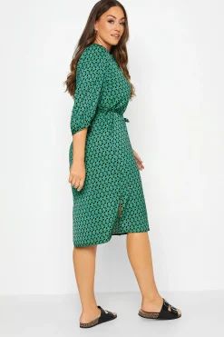 M&Co Womens Green Geometric Print Tunic Dress><noscript><img width=