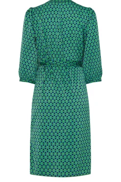 M&Co Womens Green Geometric Print Tunic Dress><noscript><img width=