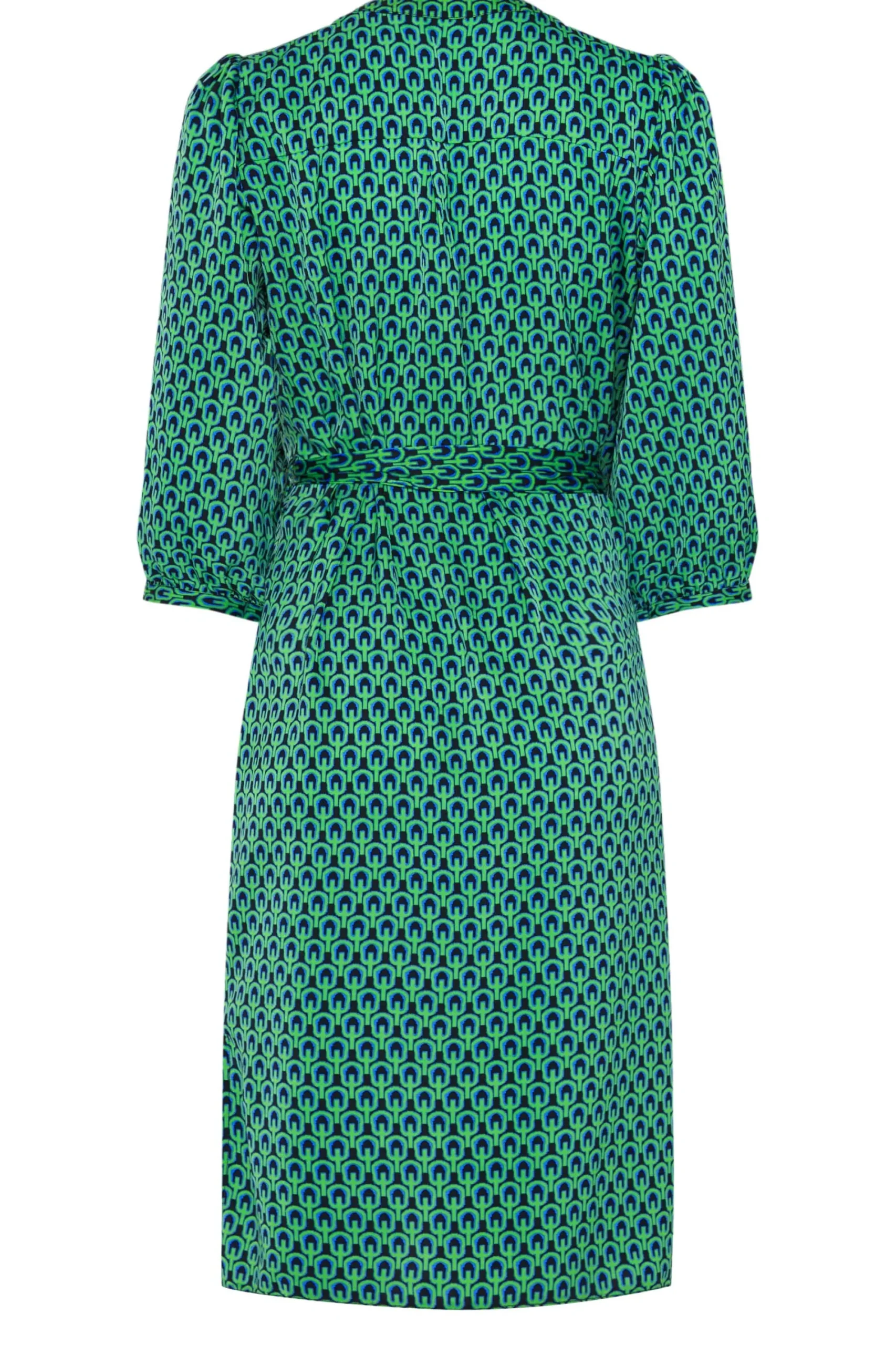 M&Co Womens Green Geometric Print Tunic Dress>Women Shirt Dresses