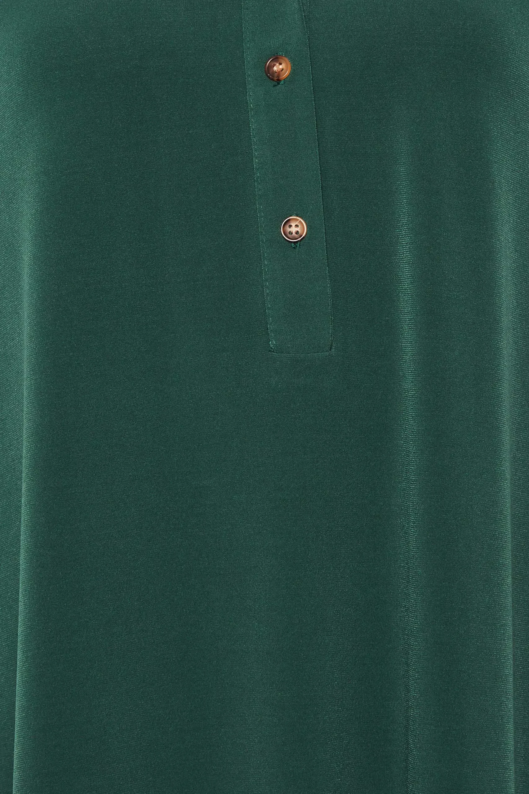 M&Co Womens Green Half Placket Jersey Shirt>Women Shirts