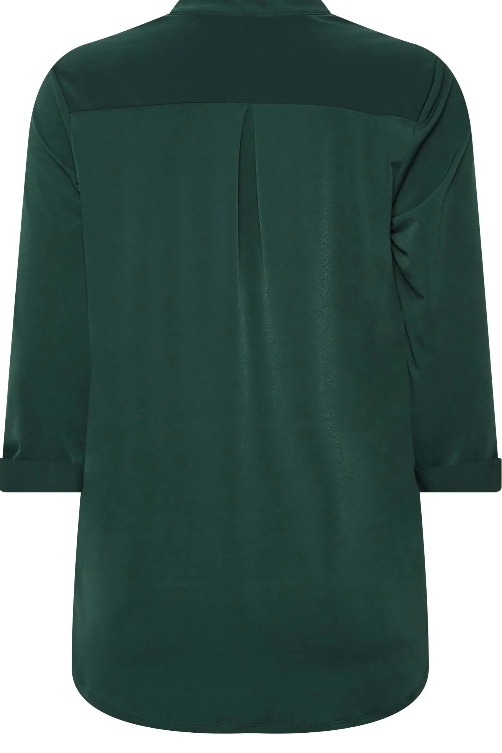 M&Co Womens Green Half Placket Jersey Shirt>Women Shirts
