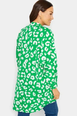 M&Co Womens Green Leopard Print Blouse><noscript><img width=