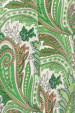 M&Co Womens Green Paisley Print Puff Sleeve Shirt><noscript><img width=