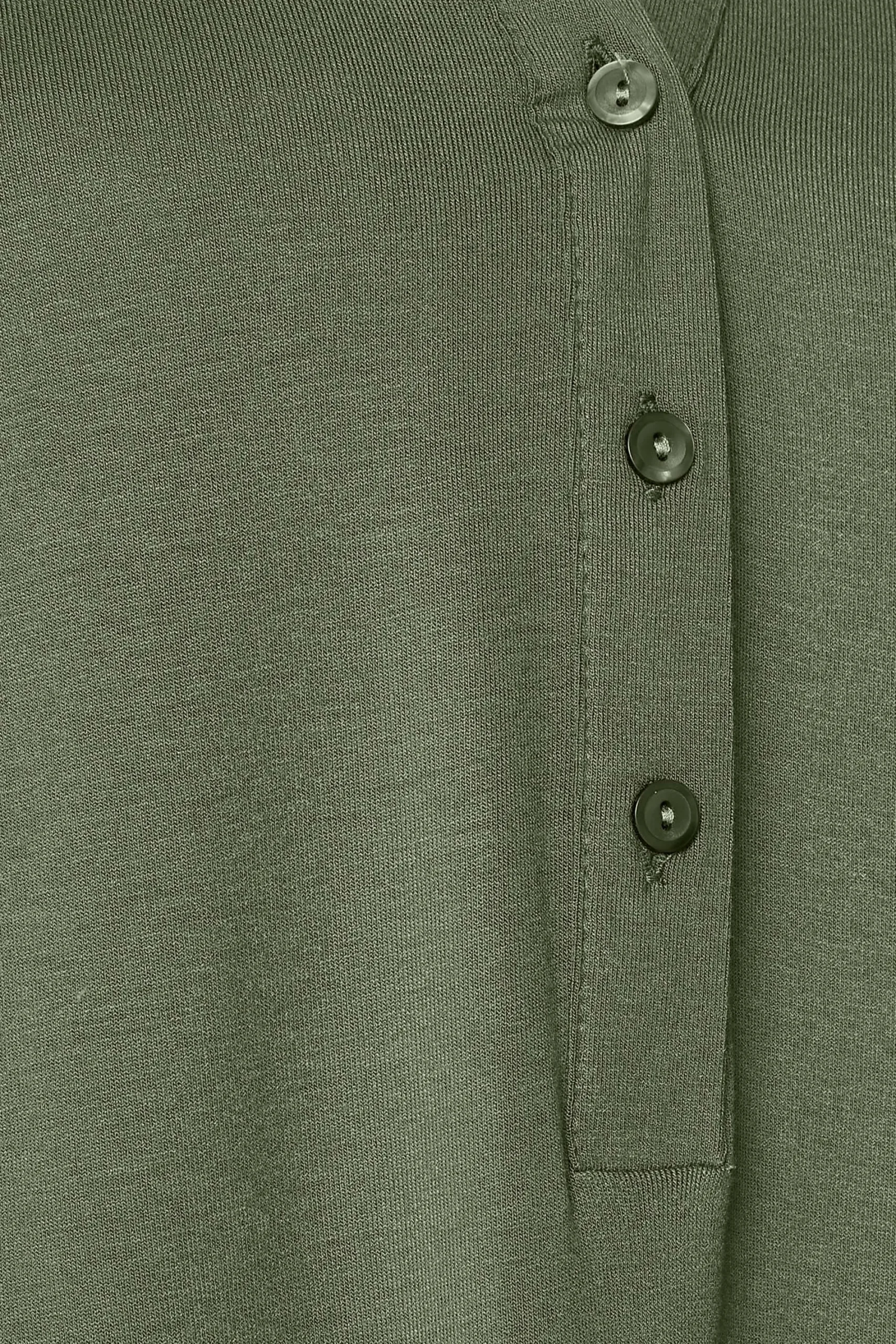 M&Co Womens Green Placket Jersey Shirt>Women Shirts