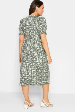 M&Co Womens Green Polka Dot Button Through Dress><noscript><img width=