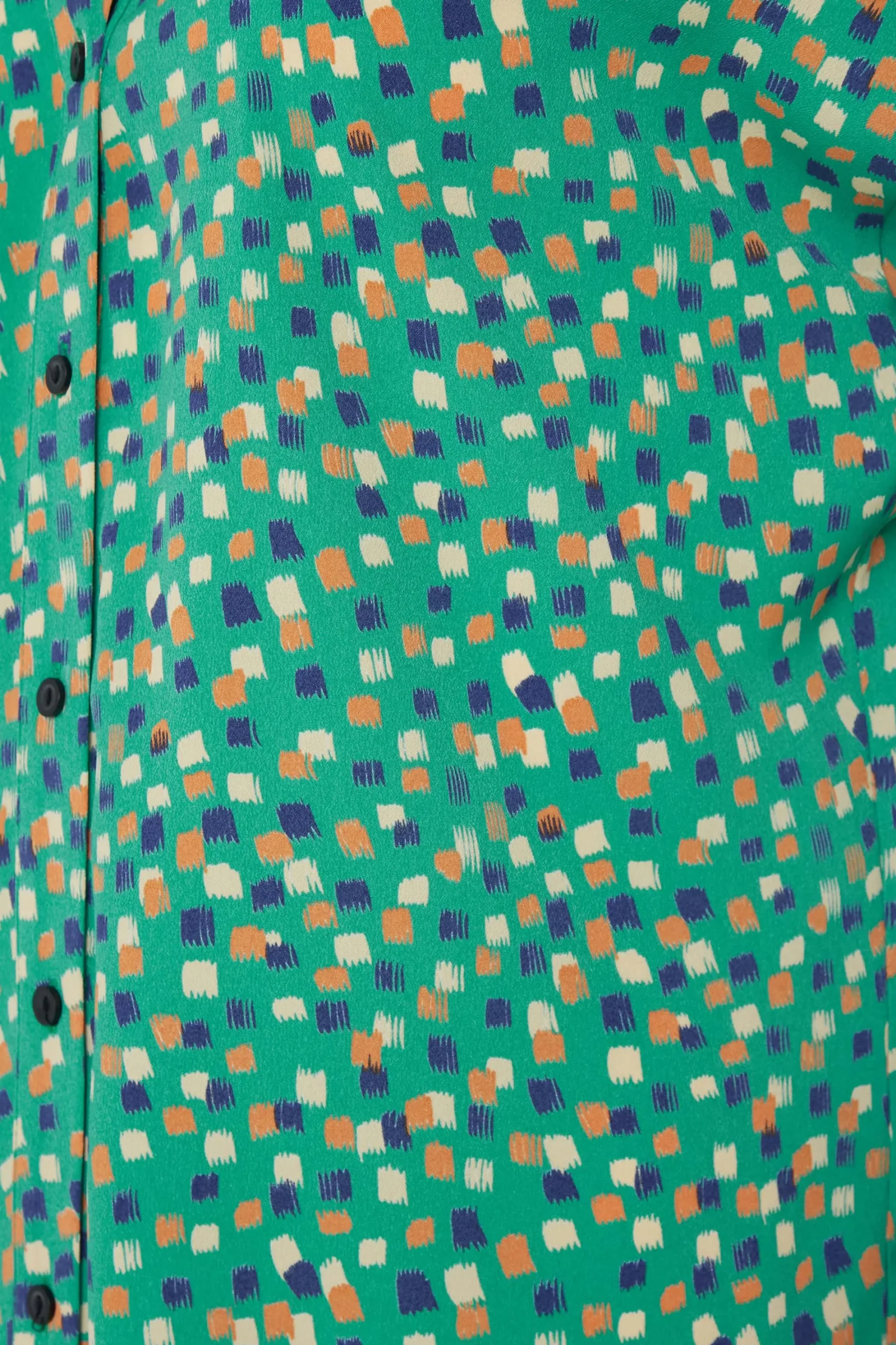 M&Co Womens Green Spot Print V-Neck Blouse>Women Short Sleeve Tops