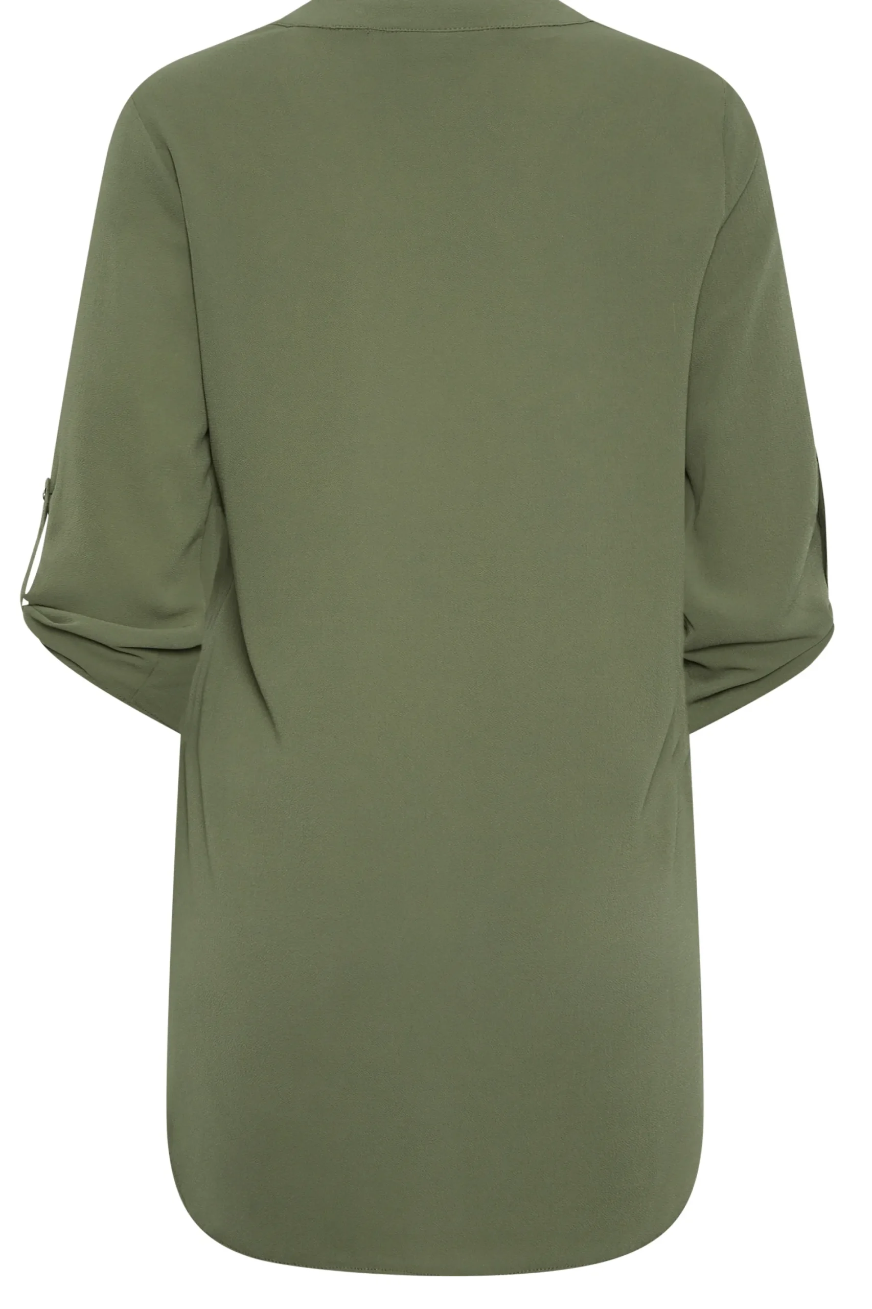 M&Co Womens Green Statement Button Tab Sleeve Shirt>Women Shirts