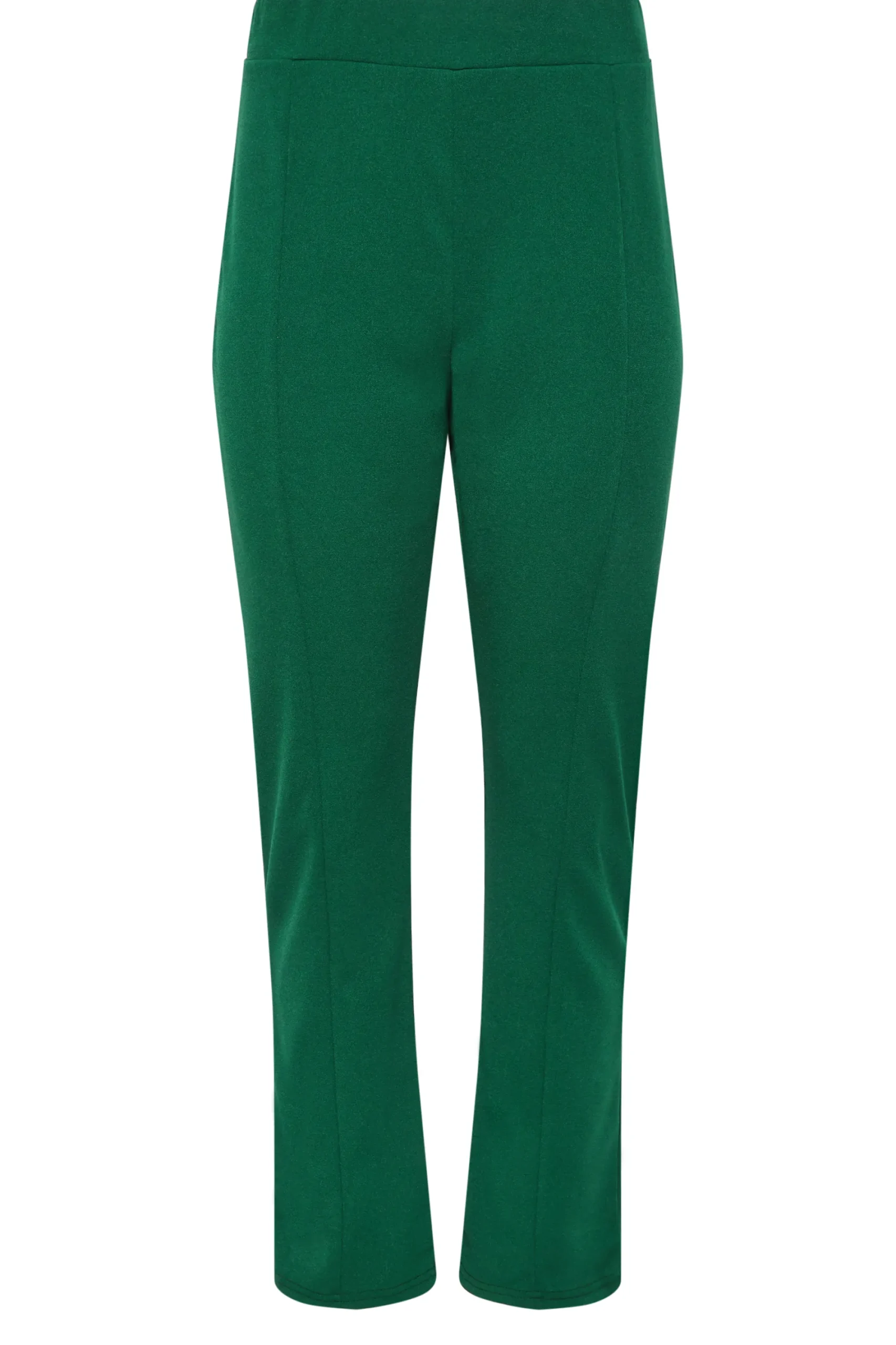 M&Co Womens Green Stretch Tapered Trousers>Women Trousers
