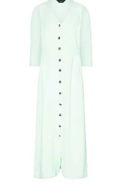 M&Co Womens Green Textured Button Through Dress><noscript><img width=