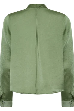 M&Co Womens Green Wrap Front Blouse><noscript><img width=