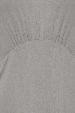 M&Co Womens Grey Angel Sleeve Split Hem Midi Dress><noscript><img width=