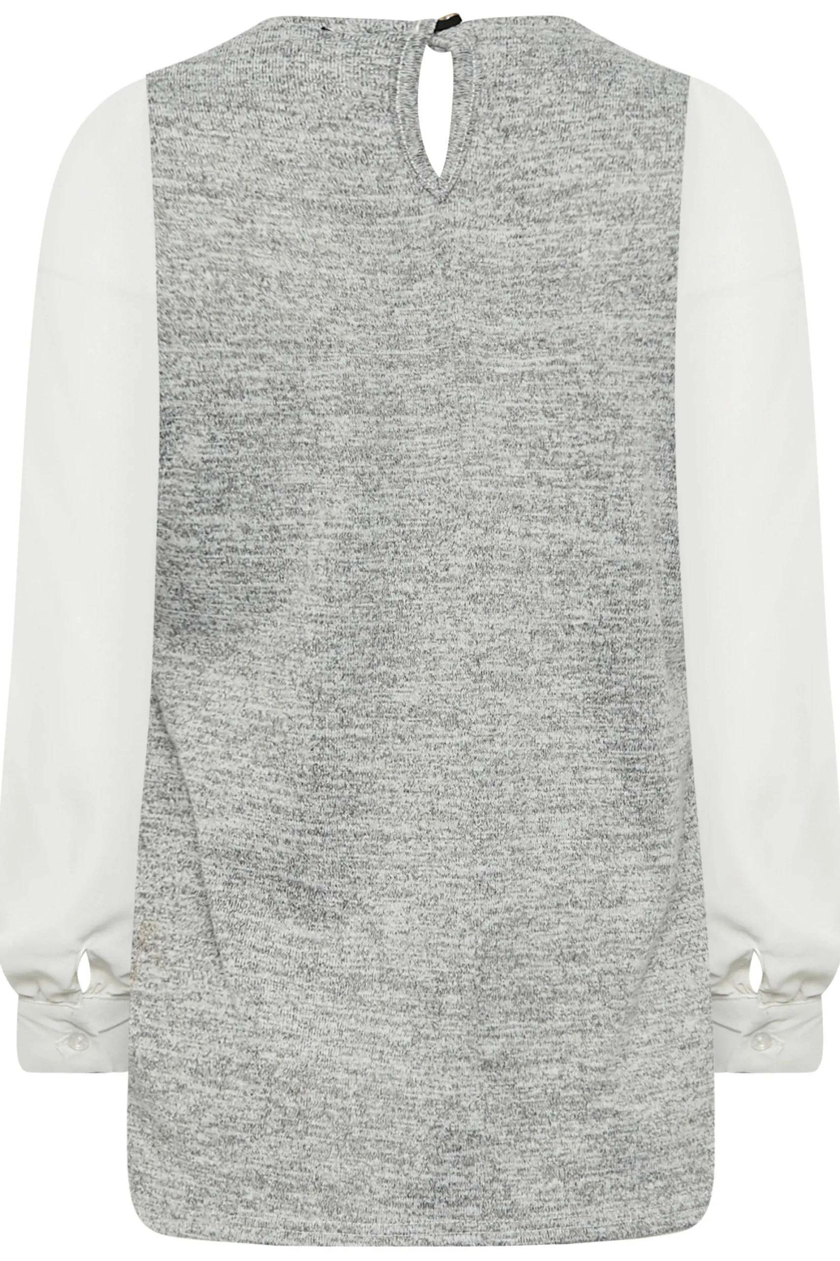 M&Co Womens Grey Contrast Long Sleeve Top>Women Long Sleeve Tops