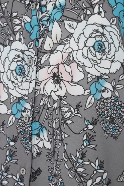 M&Co Womens Grey Floral Print Tie Shirt><noscript><img width=