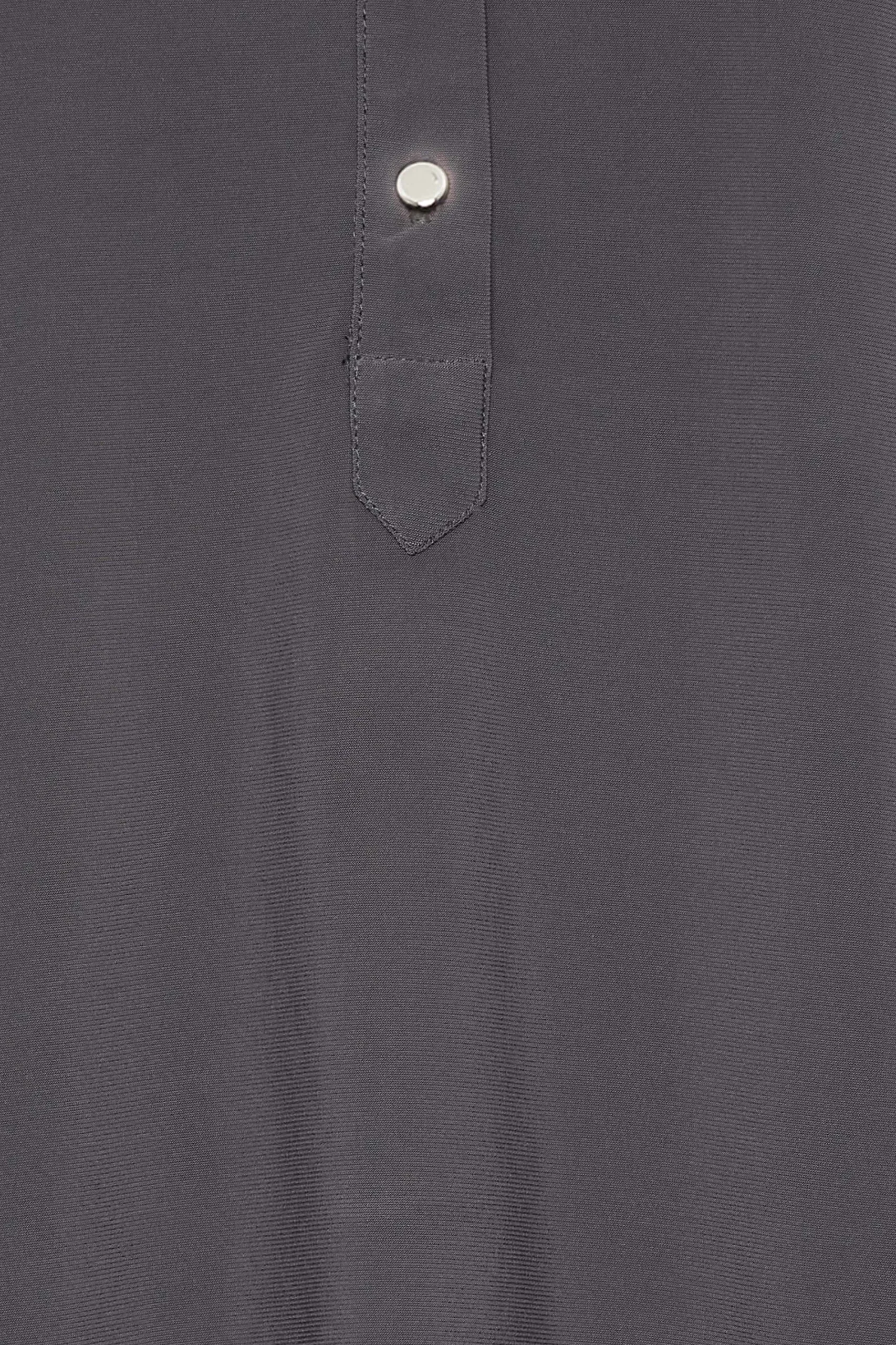 M&Co Womens Grey Half Placket Jersey Shirt>Women Shirts