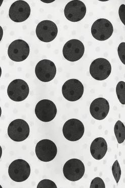 M&Co Womens Grey Spot Print Halterneck Blouse><noscript><img width=