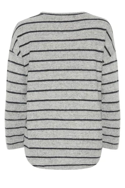 M&Co Womens Grey Stripe Jumper><noscript><img width=